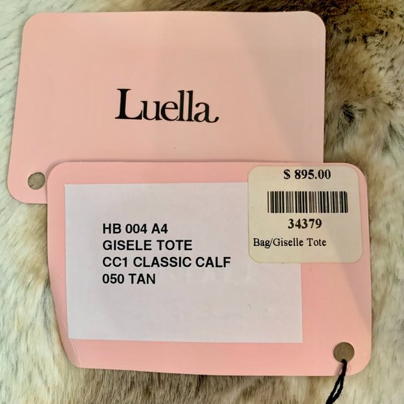 LUELLA COGNAC PEBBLE LEATHER SATCHEL - Picture 8 of 8